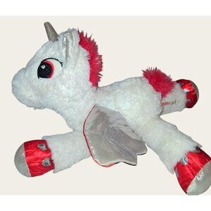 White & Red Unicorn Plush Toy By Love & Magic